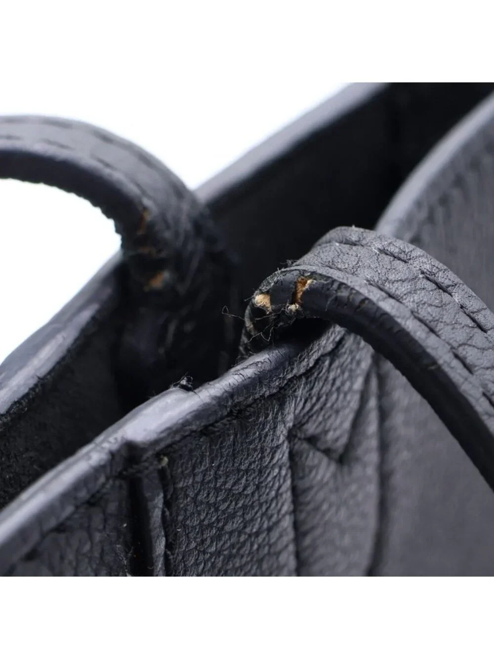 Louis Vuitton Lockme Cabas Tote Black Leather Silver